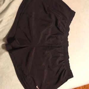 Black running shorts